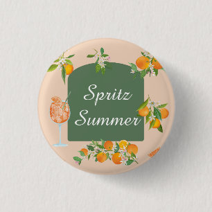 Spritz Zomer Verjaardag Ronde Button 3,2 Cm