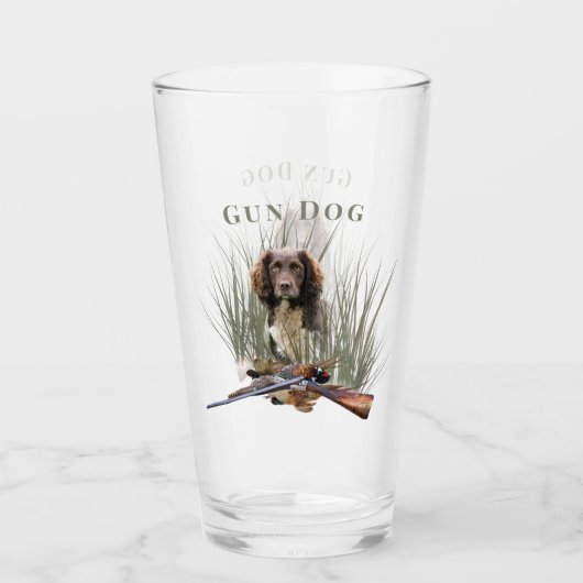 Sprocker Spaniel Glas (Voorkant)