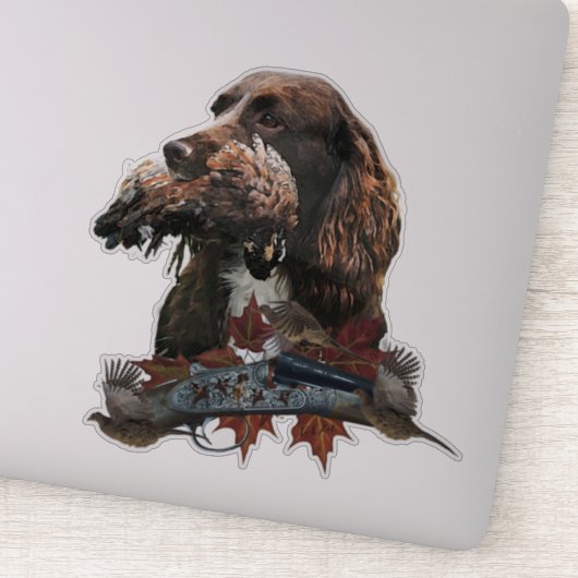 Sprocker Spaniel, Pistool dog art Sticker (Detail)