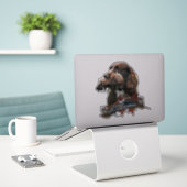 Sprocker Spaniel, Sticker d'art pour chien d'arme (Ordinateur portable sur le bureau)