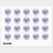 sproeimuil ronde sticker (Vel)