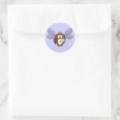 sproeimuil ronde sticker (Tas)