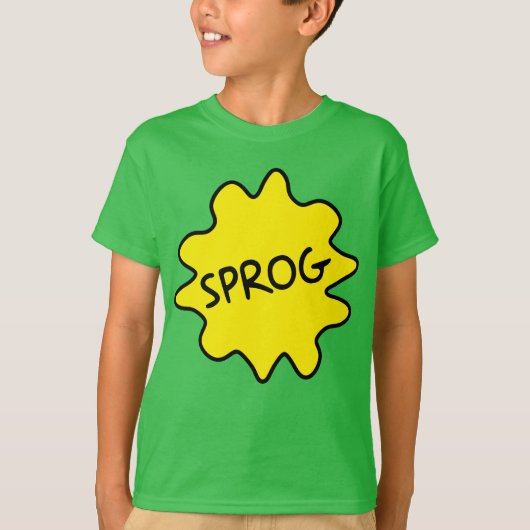 Sprog, British Slang Children's T-shirt (Voorkant)