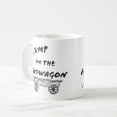 Sprong op de Bandwagen Koffiemok (Voorkant links)