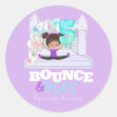 Sprong van de sprinkhaan ronde sticker (Voorkant)