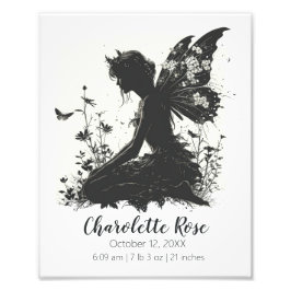 Sprookje Baby shower cadeau | Poster geboortestati