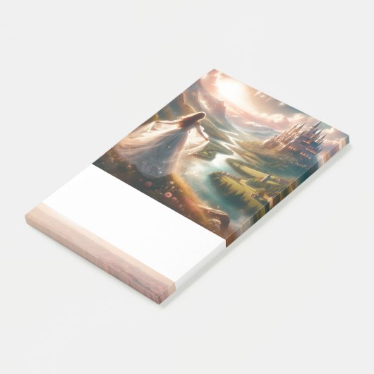 Sprookje Betoverd Kasteel Prinses Post-it® Notes (Schuin)