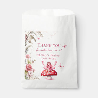Sprookje Dank je voor het vieren van Roze Verjaard Bedankzakje