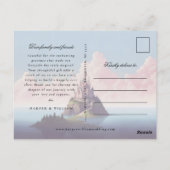 Sprookje dank u foto bruiloft Briefkaart (Achterkant)