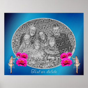 Sprookje En Bloemen Frame Maak Je Eigen Foto Poster
