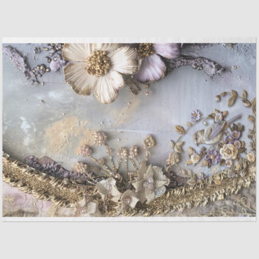 Sprookje Fantasia Shabby Chic & Floral Tissuepapier (Voorkant)
