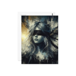 Sprookje in een blinddoek briefkaart