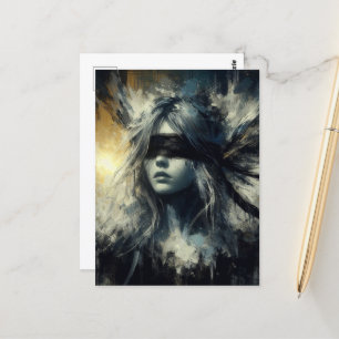 Sprookje in een blinddoek briefkaart