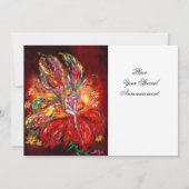 SPROOKJE IN ROOD geel groen Kaart (Achterkant)