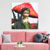 Sprookje in Woodland Canvas Afdruk (Insitu (Woonkamer))