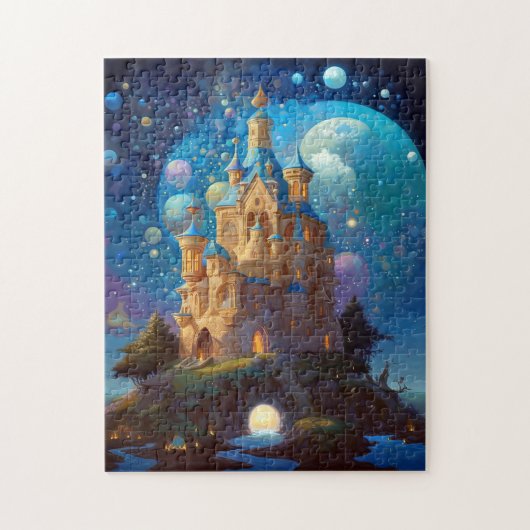 Sprookje Kasteel Fantasie Kunst Legpuzzel (Verticaal)