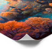 Sprookje Kasteel Fantasie Kunst Poster (Hoek)