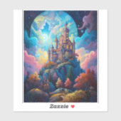 Sprookje Kasteel Fantasie Kunst Sticker (Vel)