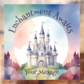 Sprookje Kasteel Party Raamsticker (Vel 2)