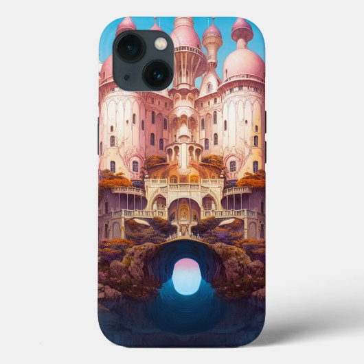 Sprookje Kasteel Roze Wit Goud Fantasy Kunst Case-Mate iPhone Case (Achterkant)