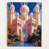 Sprookje Kasteel Roze Wit Goud Fantasy Kunst Planner (Voorkant)