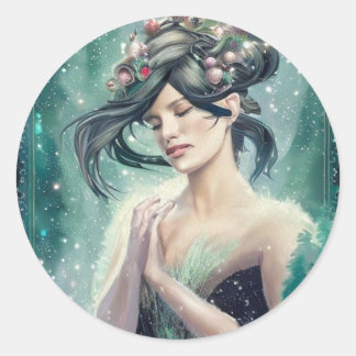 Sprookje Kerst sticker