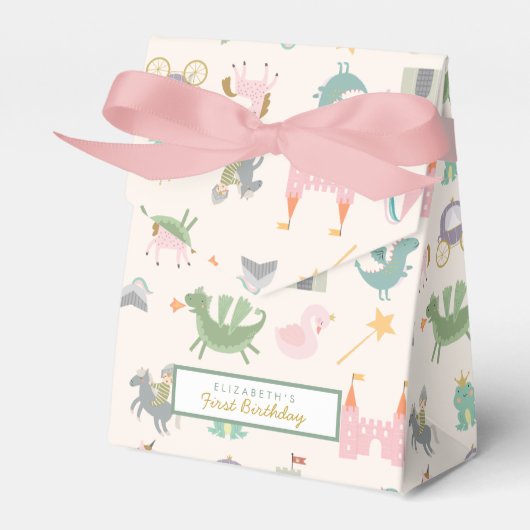 Sprookje Leuke Draak Bedankdoosjes (Voorkant Zijde)