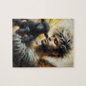 Sprookje met zwart lam legpuzzel (Horizontaal)