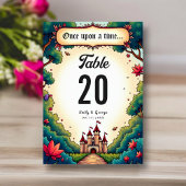 Sprookje Once Upon A Time Castle Woodland Wedding Kaart