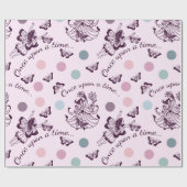 Sprookje Once Upon a Time met vlinders Cadeaupapier (Vlak)