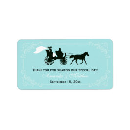 Sprookje Paard en Vervoer Bruiloft Favor Labels