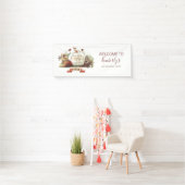 Sprookje Pompoen Herfst Verjaardagsfeest Spandoek (Insitu)