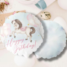 Sprookje Pony pinky ballonnen sterren verjaardagsf