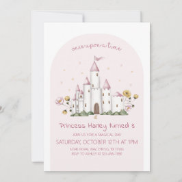 Sprookje Prinses Verjaardagsfeest Uitnodiging