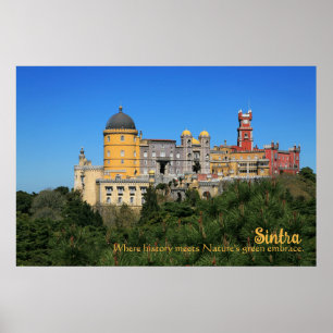Sprookje Sintra Palace foto, in Portugal Poster
