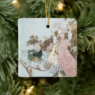 Sprookje Slaapster door Edmund Dulac Keramisch Ornament