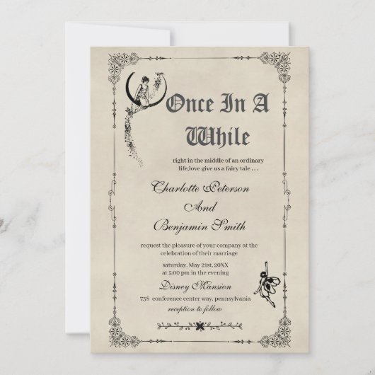  sprookje Storybook Weddenschap Kaart (Voorkant)