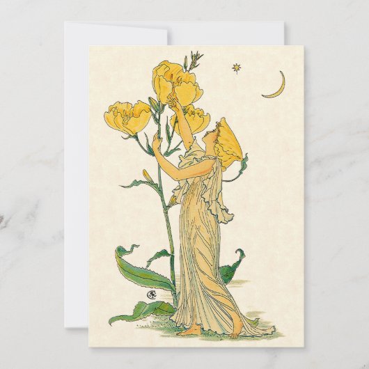 Sprookje, teunisbloem, Walter Crane (Voorkant)