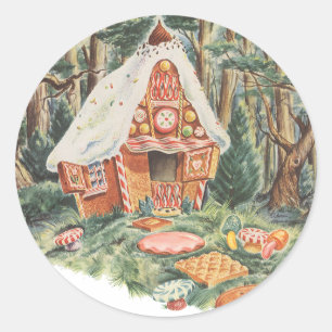 Sprookje uit het verleden, Hans en Grietje Suikerh Ronde Sticker