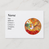 SPROOKJE VAN DE BLOEMEN MONOGRAM, Rood Geel Wit Visitekaartje (Voorkant)