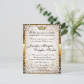 sprookje verhalenboek bruiloft uitnodiging (Staand voorkant)