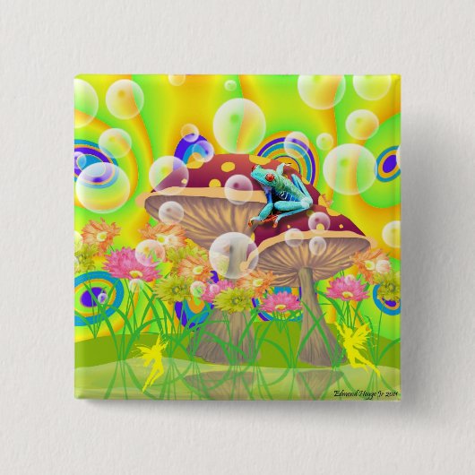 sprookje vierkante button 5,1 cm (Voorkant)