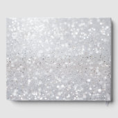 Sprookje Zilveren Glitter Bruiloft Gastenboek (Achterkant)