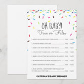 Sprookjes Baby Shower - Bewerkbare Naam, 5x7 Kaart (Voorkant / Achterkant)