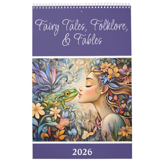 Sprookjes, folklore en fabels 2026 Enkele pagina Kalender (Hoes)