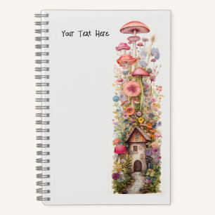 Sprookjes Paddestoel bloemen Notitieboek