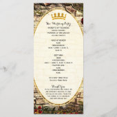 Sprookjes Prinses Vintage Briar Rose Programma (Achterkant)