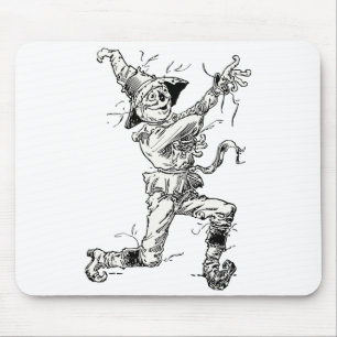 Sprookjes uit de Vintage Wizard of Oz, de Scarecro Muismat