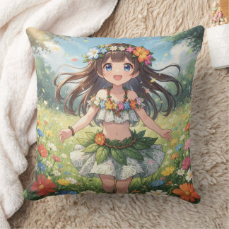 Sprookjesachtig Anime Meisje Kussen