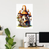 Sprookjesachtig huis poster (Thuiskantoor)